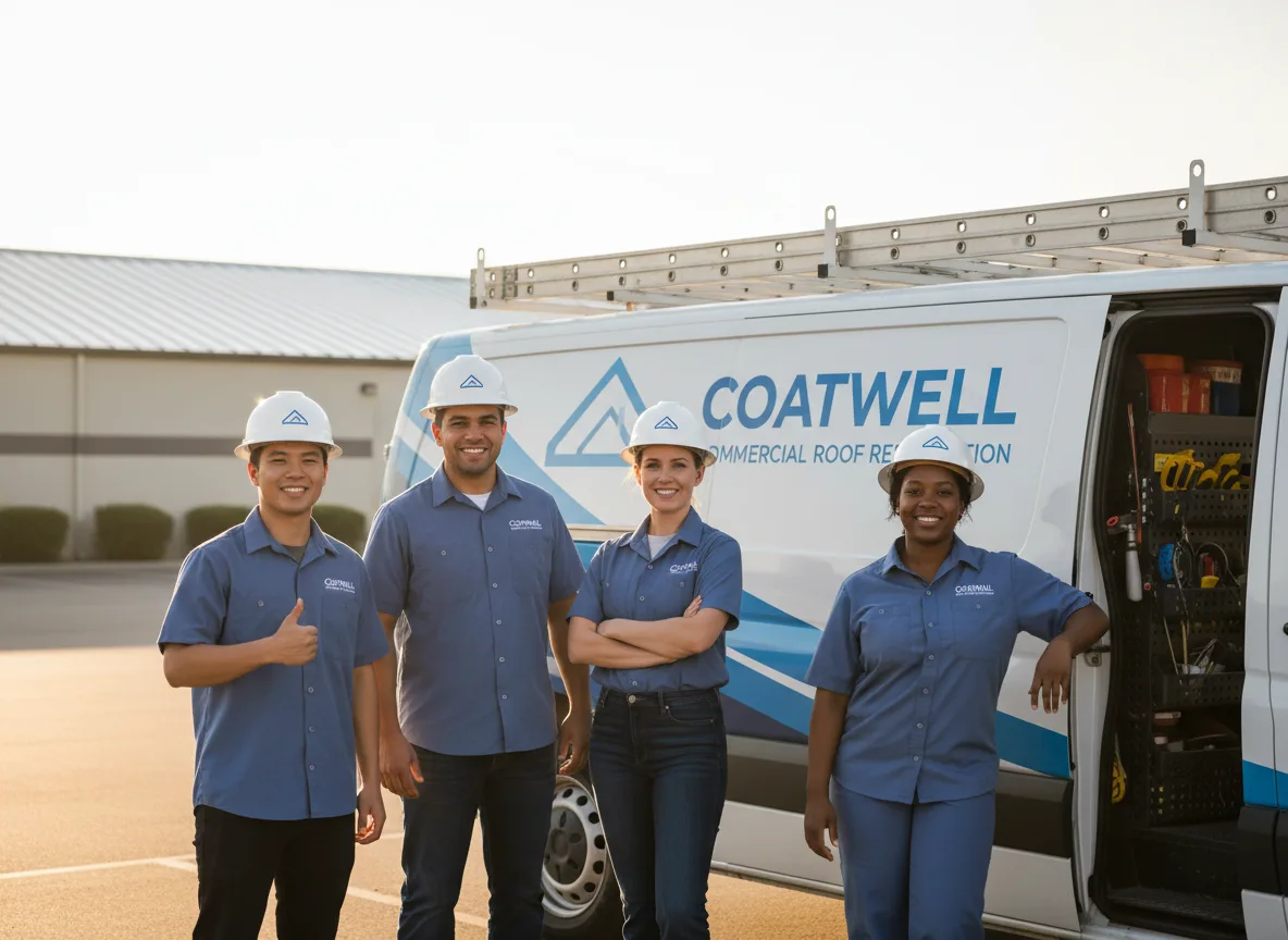 Commercial roof coating company in Castalia, IA