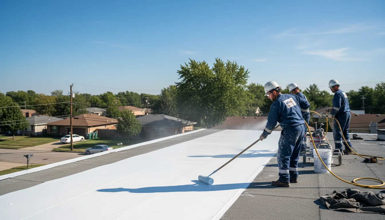 Commercial roof coating in Castalia, IA near me